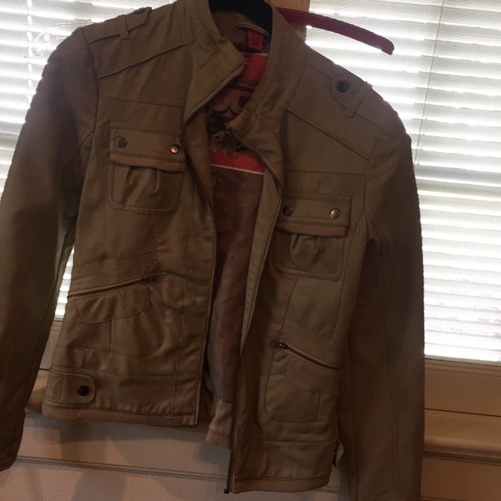 Vegan leather jacket
